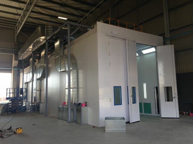 Spray Booth for Mining Equipment Refurbishment
